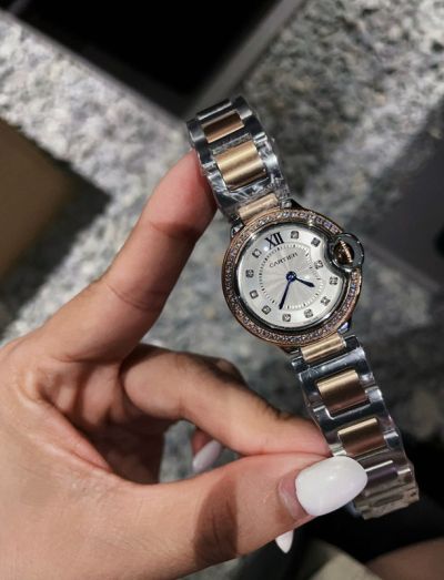Cartier 28/33MM Quartz Movement Fisheye Glass White Precise Watch